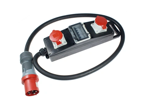 as-Schwabe Vollgummi-Steckdosenleiste S20+ 2 m H07RN-F 5G16