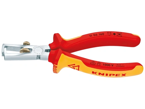 KNIPEX Abisolierzange verchromt 160 mm