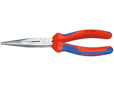 KNIPEX Flachrundzange m. Schneide schw. atram. MK 200 mm