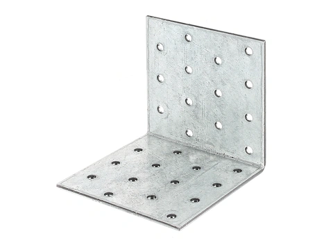 GAH Alberts Lochplattenwinkel silber 80x80x80 mm