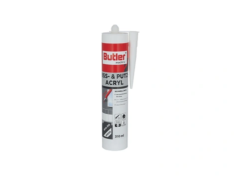BUTLER PRO Riss- & Putz Acryl weiß 310 ml